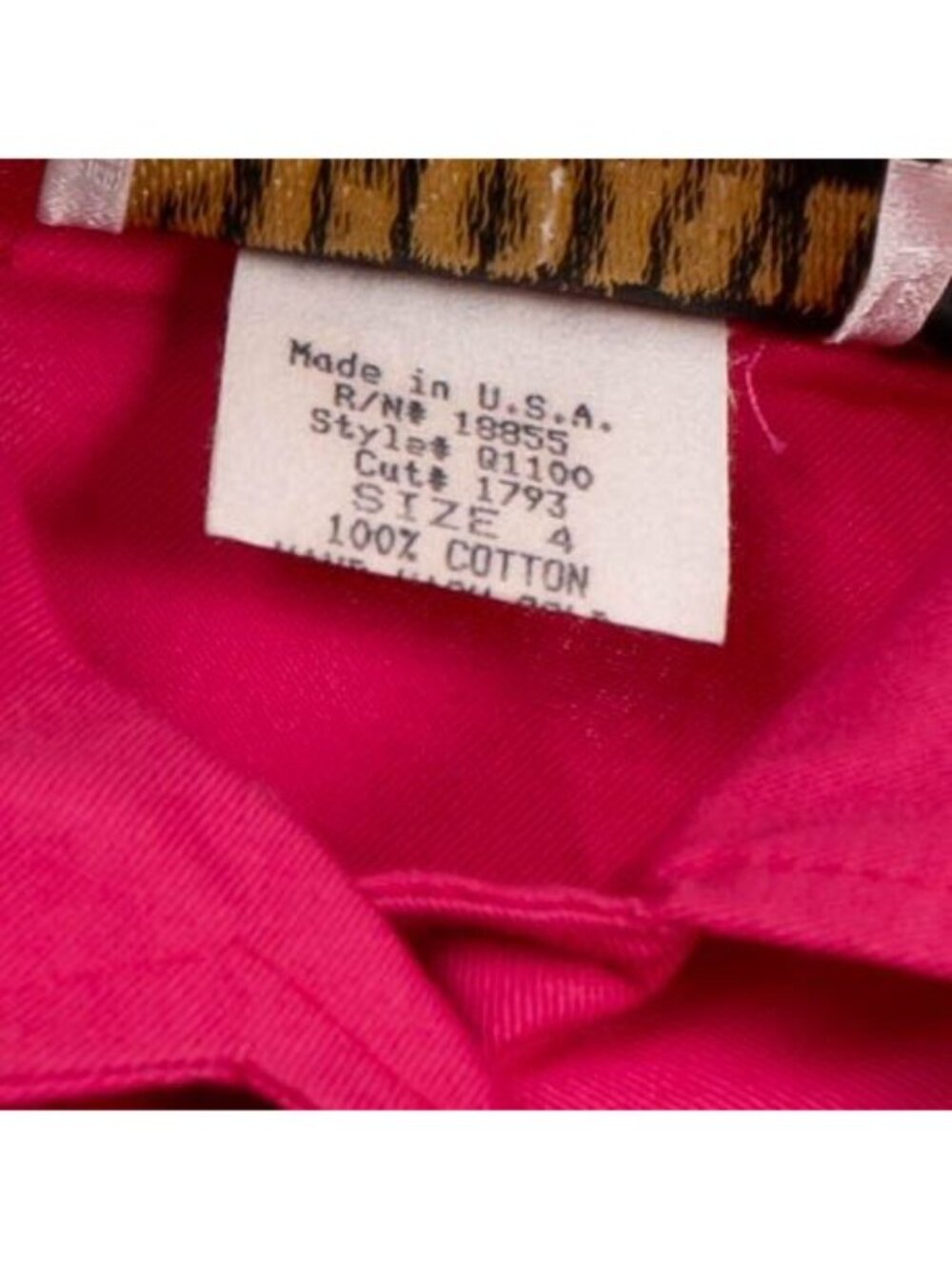 Sunny Sport VTG 80s Jacket 4 Pink Embroidered Collar Sleeves Retro Shoulder Pads - Picture 5 of 7